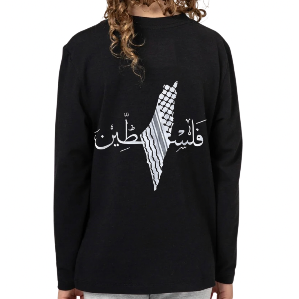 Palestine Front & Back Long Sleeve - Kids