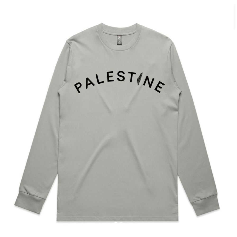 Palestine on Front Long Sleeve - Adults