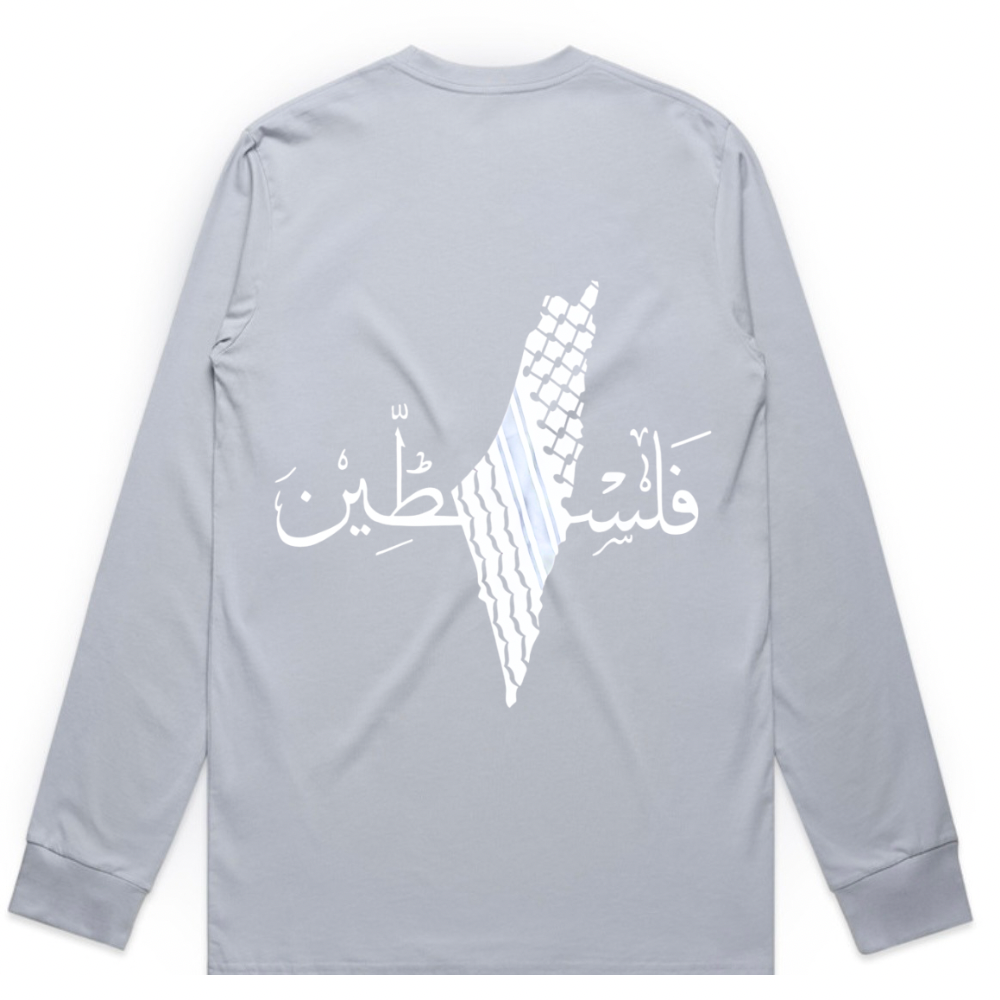 Palestine on Back Long Sleeve - Adults