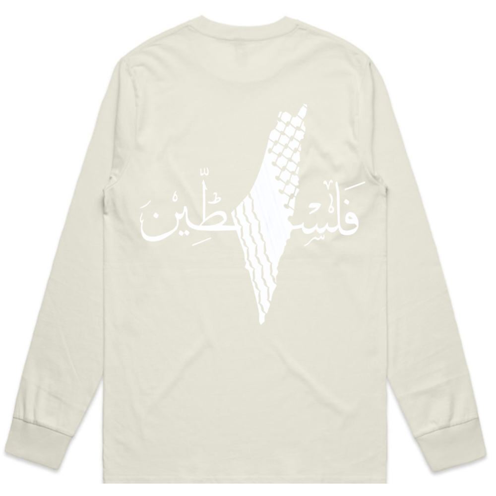 Palestine on Back Long Sleeve - Adults