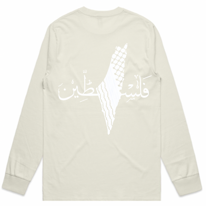 Palestine on Back Long Sleeve - Adults