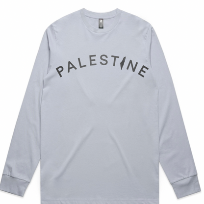 Palestine on Front Long Sleeve - Adults