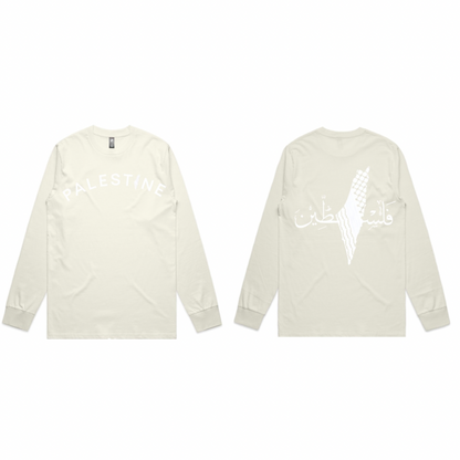 Palestine on Front & Back Long Sleeve - Adults