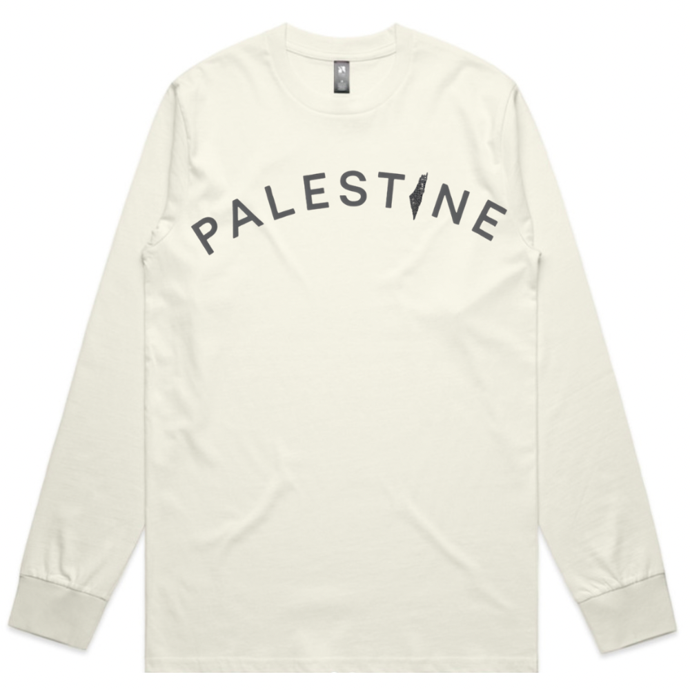 Palestine on Front Long Sleeve - Adults