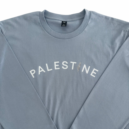 Palestine on Front Long Sleeve - Adults