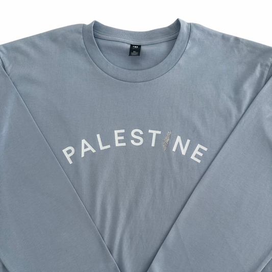 Palestine on Front Long Sleeve - Adults