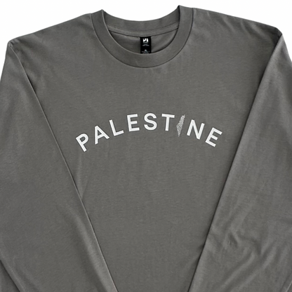 Palestine on Front Long Sleeve - Adults